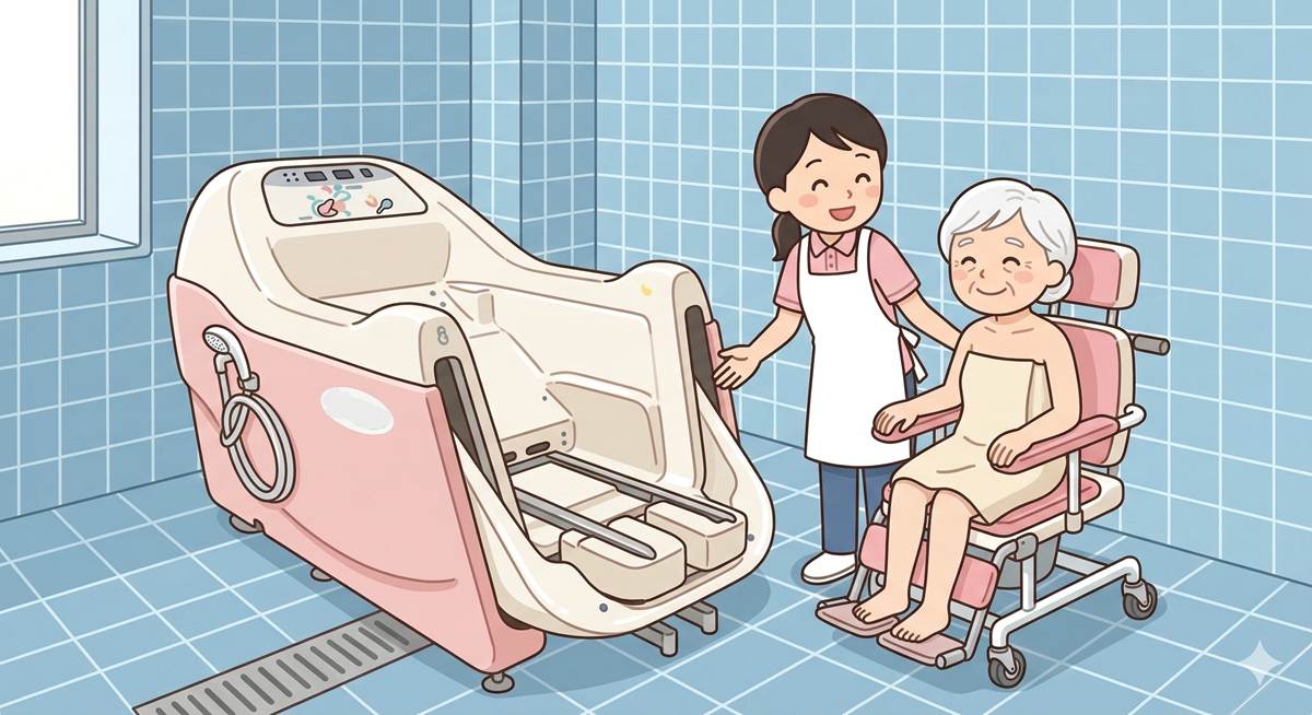 チェアー浴(チェア浴)とは?正式名称や機械浴との違い、注意点、対象者の選定方法