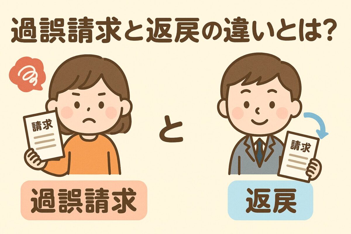 過誤請求と返戻の違いとは?