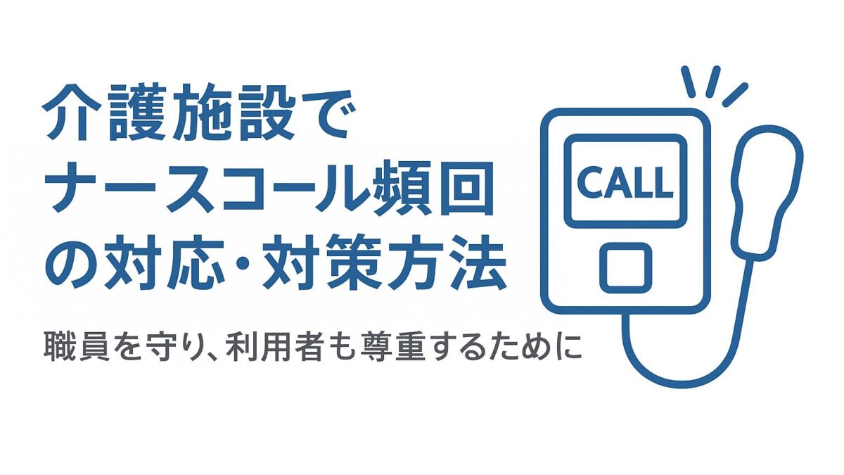 介護施設でナースコール頻回の対応・対策方法